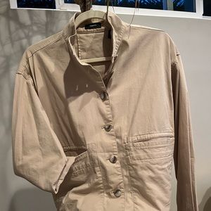 Theory tan-colored casual jacket